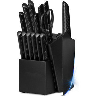 Farberware Edgekeeper Stainless Steel Knife Block Set 11 Piece, Stainless