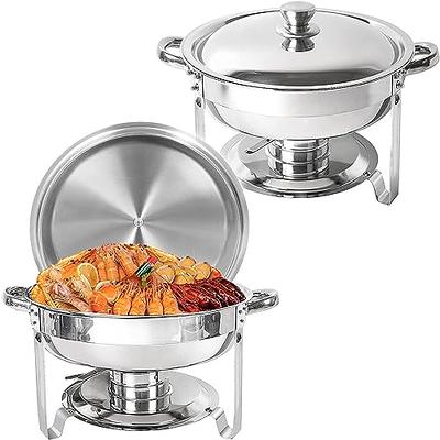 Alpha Living 3x2.5 QT Food Warmers for Parties Buffet Servers and