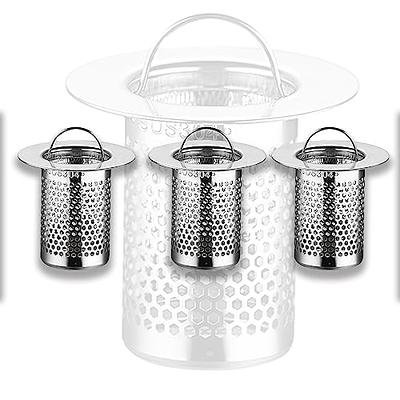 Mesh Sink Drain Strainer in Stainless Steel (3-Pack)