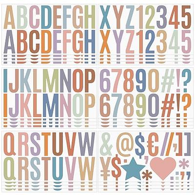 2.5 Inch Large Alphabet Letter Stickers - Self Adhesive Waterproof Vinyl Alphabet  Letter Number Sticker for Wall Mailbox Bulletin Board Classroom Window Door  Home School Decor 400 Pcs 24 Sheets Boho - Yahoo Shopping