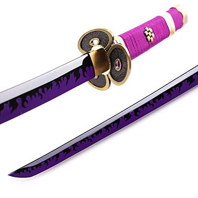 Hejiu Roronoa Zoro Katana, Yama Enma Anime Samurai Cosplay Sword, Handmade  Japanese Katana, Replica Sword, Anime Original Texture, 1045 Carbon Steel  About 41 inch Overall