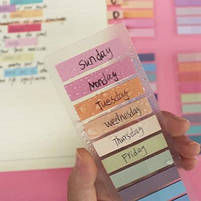 125 sheets Transparent Sticky Notes, Page Markers, Book Tabs