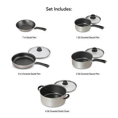 Tramontina 9-Piece Non-Stick Cookware Set, Champagne - Yahoo Shopping