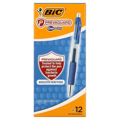 BIC Gel-ocity Quick Dry Fashion Gel Pens (RGLCGAP8-AST), Medium 0.7mm,  Assorted Colors, Retractable Gel Pens with Comfortable Full Grip, 8-Count  Pack