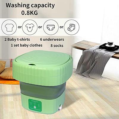 Portable Washing Machine, Foldable Mini Washing Machine, Small Portable  Washer for Baby Clothes, Underwear or Small Items, Apartment, Dorm,  Camping