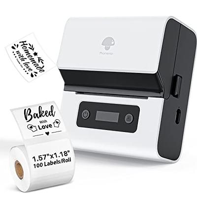 NIIMBOT D110 Label Maker Machine with Tape, Small Thermal Sticker Printer  with 0.59''x1.18'' Labels, Portable Bluetooth Connection, Monochrome