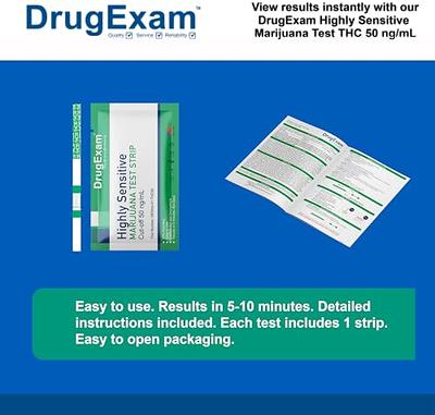 10 Pack - DrugExam Made in USA Most Sensitive Marijuana THC 15 ng