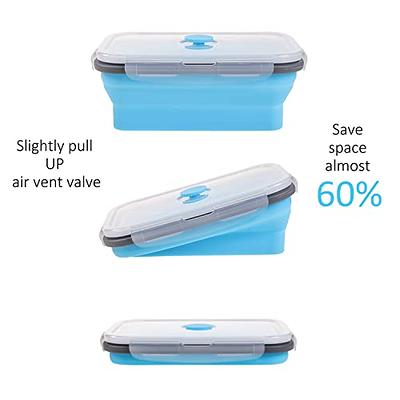 VIGIND vigind collapsible silicone food storage containers,flat