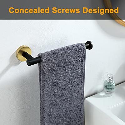 Taozun Self Adhesive Paper Towel Holder - Under Cabinet Paper Towel Rack  for Kitchen, SUS304 Brushed Stainless Steel (Sticky or Drilling)