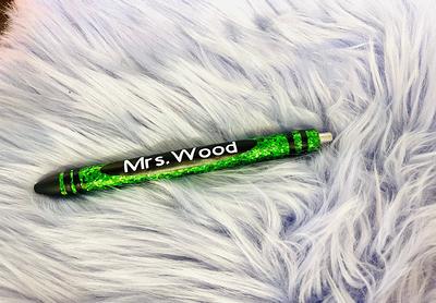 Teachers gifts personalized Epoxy Refillable pencil pens kids
