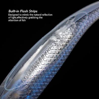 Goture Soft Plastic Baits with Worm Hooks Kit 10pcs, Fork Tail Swimbaits, Fishing  Drop Shot Shad Lures, Soft Jerk Shad Baits Jerkbait Minnow Baits for Bass  Trout Blue 4.72in - Yahoo Shopping