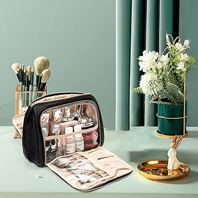 CUBETASTIC Travel Makeup Bag - Large Makeup Pouch Waterproof & Portable  Cosmetic Organizer Bag PU Leather Zipper Pouches for Women and Girls -  Yahoo Shopping