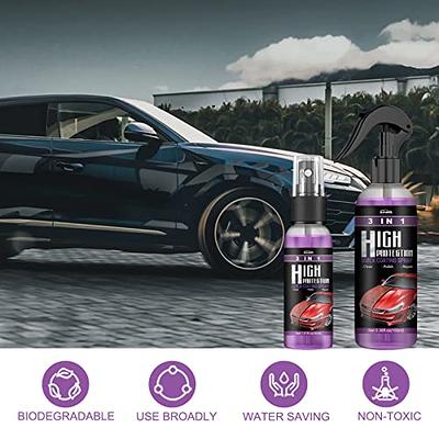 3 in 1 High Protection Ceramic Coating Nano Spray, Car Coating Wax  Polishing Spray, Plastic Refresher, Fast Fine Scratch Repair(2Pcs*100ml+2  Towel) - Yahoo Shopping