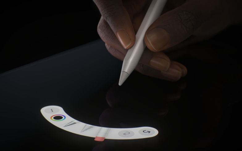 iPad 2024 | Apple Pencil Pro 登場，支援擠壓手勢、側旋調整筆刷和觸覺回饋