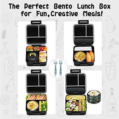 jxxm Bento Lunch Box for Kids with 8oz Soup thermo,Leak-proof Lunch Containers with 5 Compartment,thermo Food Jar and Lunch B