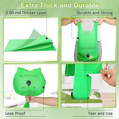 Trash Bags Biodegradable 4-6 Gallon Trash Bags Recycling & Degradable Garbage Bags Compostable Bags Strong Rubbish Bags Wastebasket Liners Bags for