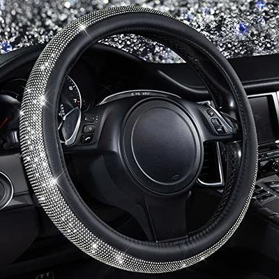 Car Accessories For Women Interior Cute, Bling Car Rear View Mirror  Accessories Rhinestones Diamond White Heart Pink Fuzzy Drops Mirror Hanging  Girly