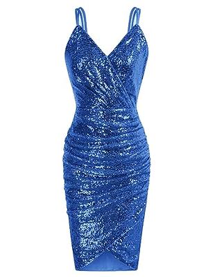  GRACE KARIN Sequin Dress for Women Sexy V-Neck Party