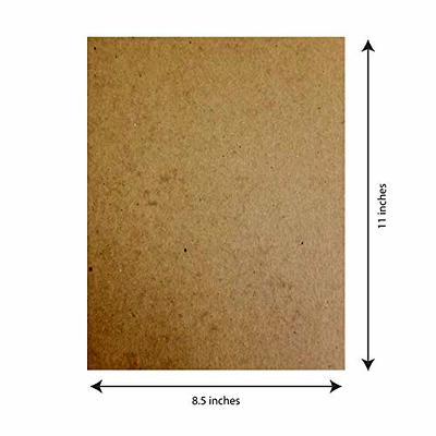 8.5 x 11 Chipboard Medium Weight 30pt (Point) Cardboard Scrapbook Sheets | Black Boards | 50 Sheets per Pack