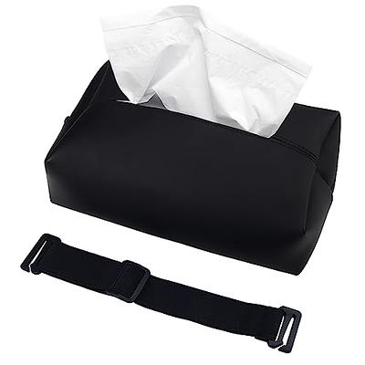 Aosbos Car Tissue Holder - Sun Visor Tissues Holder - Mask Holder for Car -  PU Leather Napkin Box with Elastic Band - Easy Installation on Backseat and  Armrest - Black - Yahoo Shopping