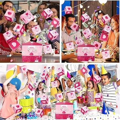 BABORUI Birthday Surprise Gift Box Explosion for Money, Happy Birthday  Surprise Gift Box with Confetti, Cash Explosion Gift Box for Women Men