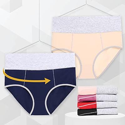 sheroine Women's Cotton Underwear High Waist Stretch Briefs Full Coverage Ladies  Panties Soft Comfy Briefs 4 Pack(Multicolored02,2XL) - Yahoo Shopping