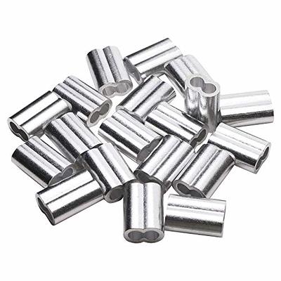 M2 Aluminum Sleeve Crimp 2mm Steel Wire Rope Button Stop Clips 30 Pcs - M5  (20 pcs) - Yahoo Shopping