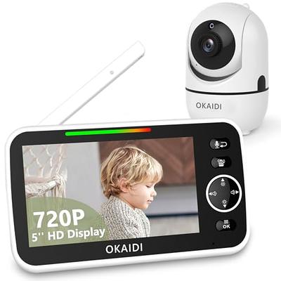 OKAIDI Baby Monitor with Camera and Audio, 720P 5 HD Display Baby Monitor,  5000mAh Battery, Remote Pan-Tilt, 3X Zoom, Night Vision, 2-Way Talk,  Temperature,Lullabies,1000ft Range Baby Monitor No WiFi - Yahoo Shopping
