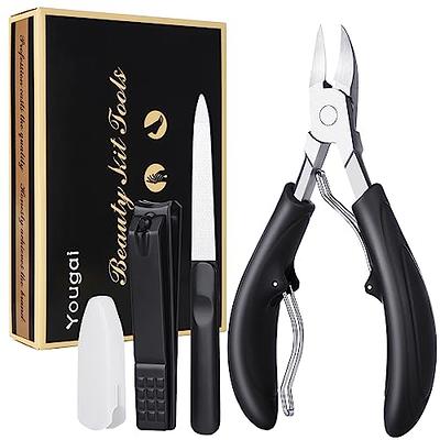 Nail Clippers for Men, Toe Nail Clippers for Thick Nails for Seniors, Nail  Clipper Set with Catcher, Professional Fingernail Clipper(Black) - Yahoo  Shopping