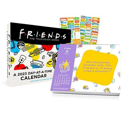 Friends 2023 Calendar, Box Edition Bundle - Deluxe 2023 Friends  Day-at-a-Time Box Calendar with Over 100 Calendar Stickers (Friends TV Show  Gifts, Office Supplies) - Yahoo Shopping