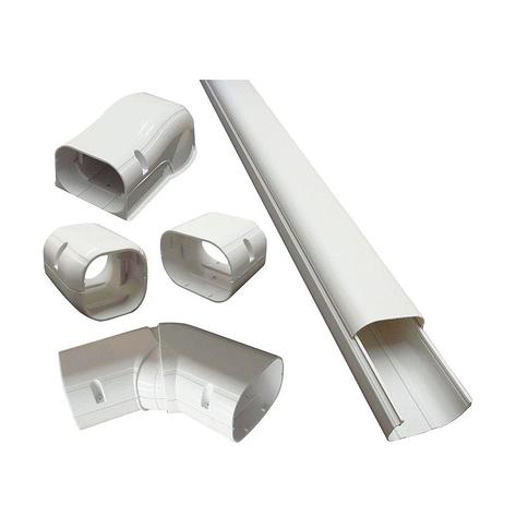 Ductlessaire 4 In X 14 Ft Cover Kit For Air Conditioner And Heat Pump Line Sets Ductless Mini Split Or Central White Yahoo Shopping
