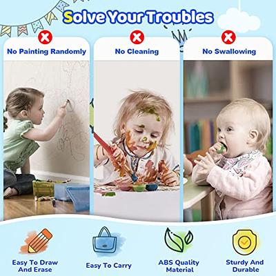 TOY Life Magnetic Drawing Board for Toddlers 1-3 Magnetic Doodle Board for  Toddlers Drawing Table for Kids with Toy Building Blocks Doodle Board for