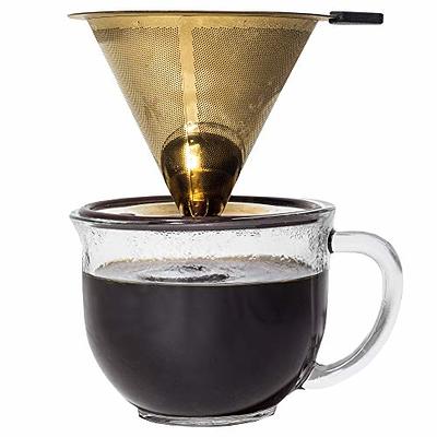 Filterless Pour Over Coffee Cone