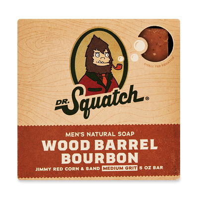 Dr. Squatch Natural Bar Soap, Wood Barrel Bourbon, 5 oz - Yahoo