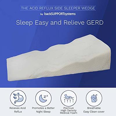 Back Support Systems Sleeping Wedge, Premium Memory Foam, Helps Relieve  GERD, Circulation & Breathing Issues, Back & Hip Pain (Side Sleeping Wedge,  24 X 36 X 8) - Yahoo Shopping