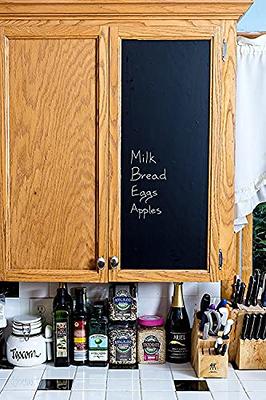 Kassa X-Large Chalkboard Wallpaper - Clear | 1.4ft x 6.5ft Adhesive Paper  Roll | Includes 3 Markers & Eraser Cloth | Peel & Stick on a Wall, Table 