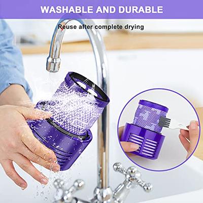 Washable Filter For Dyson V15 SV14 Detect Cordless Vacuum Reusable Hepa  Filters Replace Parts Efficient And Durable