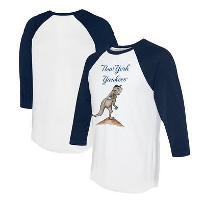 Youth Tiny Turnip White/Navy Houston Astros James 3/4-Sleeve Raglan T-Shirt Size: Medium