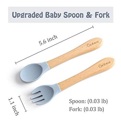 Ginbear Baby Bowls with Suction First Stage Silicone Bibs Baby Feeding  Spoons