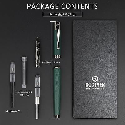 BOCIYER Luxury Fountain Pen Set,Ink Pen for Smooth Writing,Medium