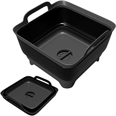 Rainmax Wash Basin, Portable Sink, Folding Laundry Tub, Washing Basin with  draining Plug, Camping Collapsible Dish Tub, Plastic Tub Carry Handles.  Black - Yahoo Shopping