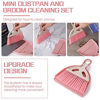 cobee Small Broom and Dustpan Cleaning Set, Mini Whisk Dustpan and Brush  with Handle Portable Table Top Dust Pan Dining Table Crumb Sweeper Cleaning  Tools with Soft Bristles for Housekeeping(Green) - Yahoo