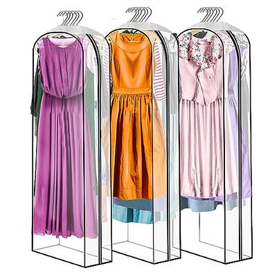 MISSLO 65 Long Garment Bags for Travel Dress Bags Wedding Dress Cover  Waterproof Clothing Bags Storage Traveling Clothes Protector for Closet