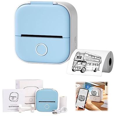 Weewooday Peripage Mini Printer Portable Printer Pocket Printer A6 Portable  Thermal Printer Label Sticky Note Sticker Photo Printer for Smart Phone