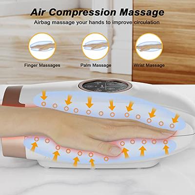 LifePro Hand Massager for Arthritis, Carpal Tunnel and Stiff  Joints - Hand, Wrist & Finger Massager with Heat & Compression - Arthritis  Pain Relief for Hands, Pressure Point Therapy Massager Gifts 