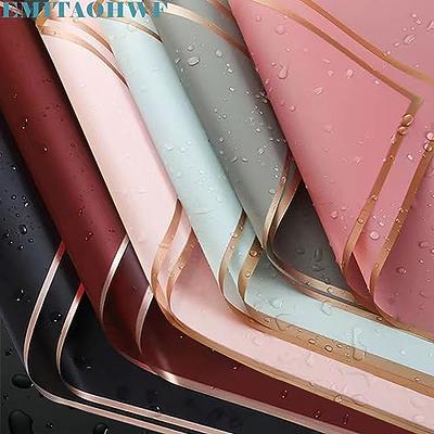 20 Sheets Waterproof Floral Wrapping Paper Sheets Flowers Bouquet