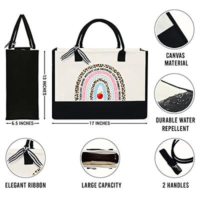 GASSDA Initial Canvas Tote Bag, Birthday Gifts For Women, Monogram  Personalized Gifts For Women Mom Teachers Bridesmaids