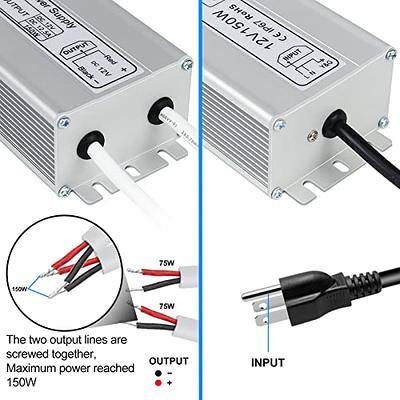 Waterproof LED Driver 60 Watts - 110V-260V AC to 12V DC, LED Power Supply  Transformer Adapter for Any 12V DC LED Lights