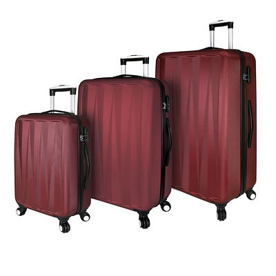 Elite Luggage Omni 3-Piece Hardside Spinner Luggage Set, Black EL09075K -  The Home Depot