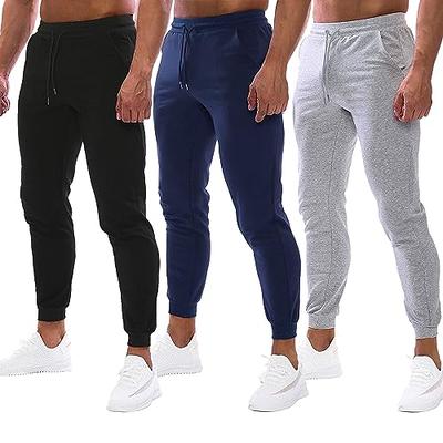  Joggers For Men 3 pack - Men's Tech Fleece Athletic Sweatpants  For Men - Active Mens Sweatpants With Pockets - Mens Athletic Pants For  Gym, Running,Dark Grey/Light Grey/Black, Small : Clothing